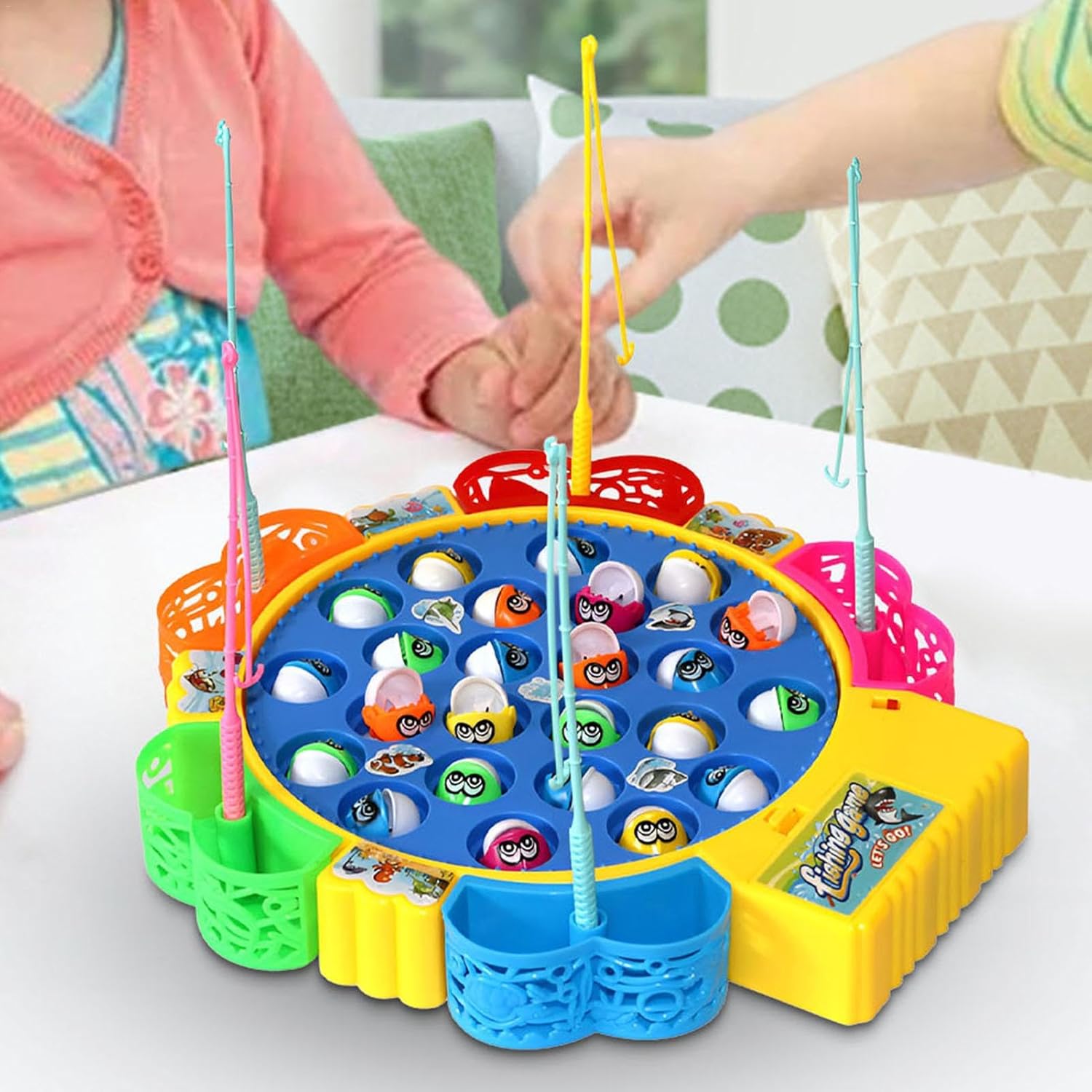 Electric Fishing Game Toy | Family Children Backyard Colorful Toy Games | 