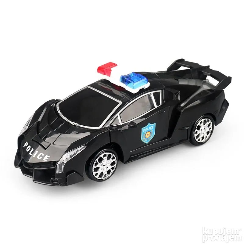 POLICE Venom Car Transform Robot with Realistic Sound and Lights 