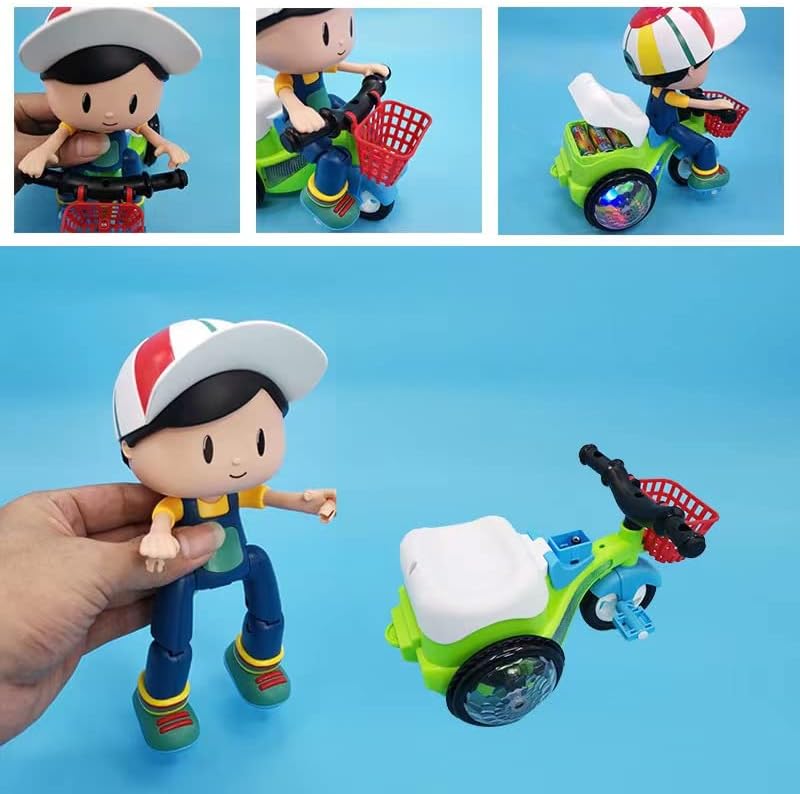 Stunt Tricycle Bike with Light and Music- Battery Operated Toy 