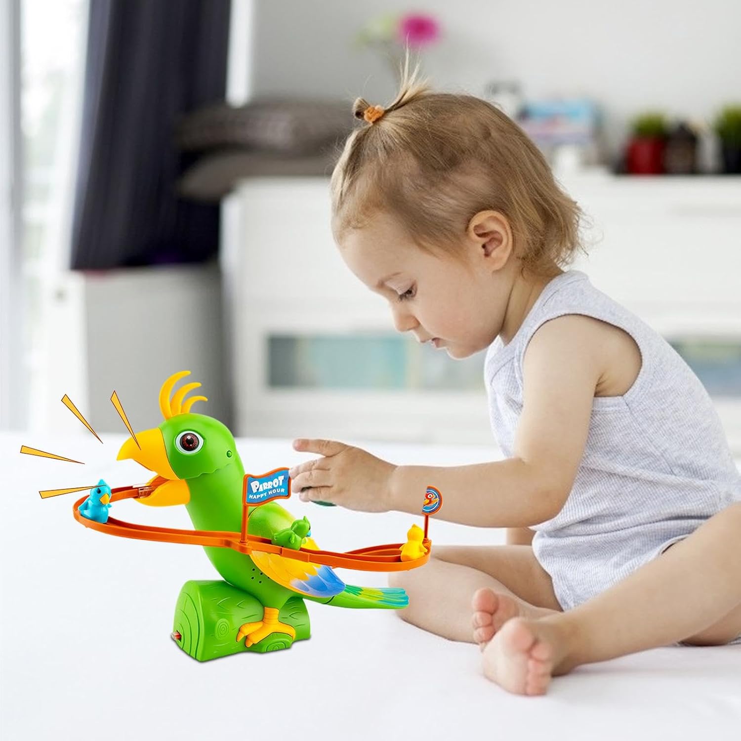  Duck Parrot Climb Stairs Toy for Kids,