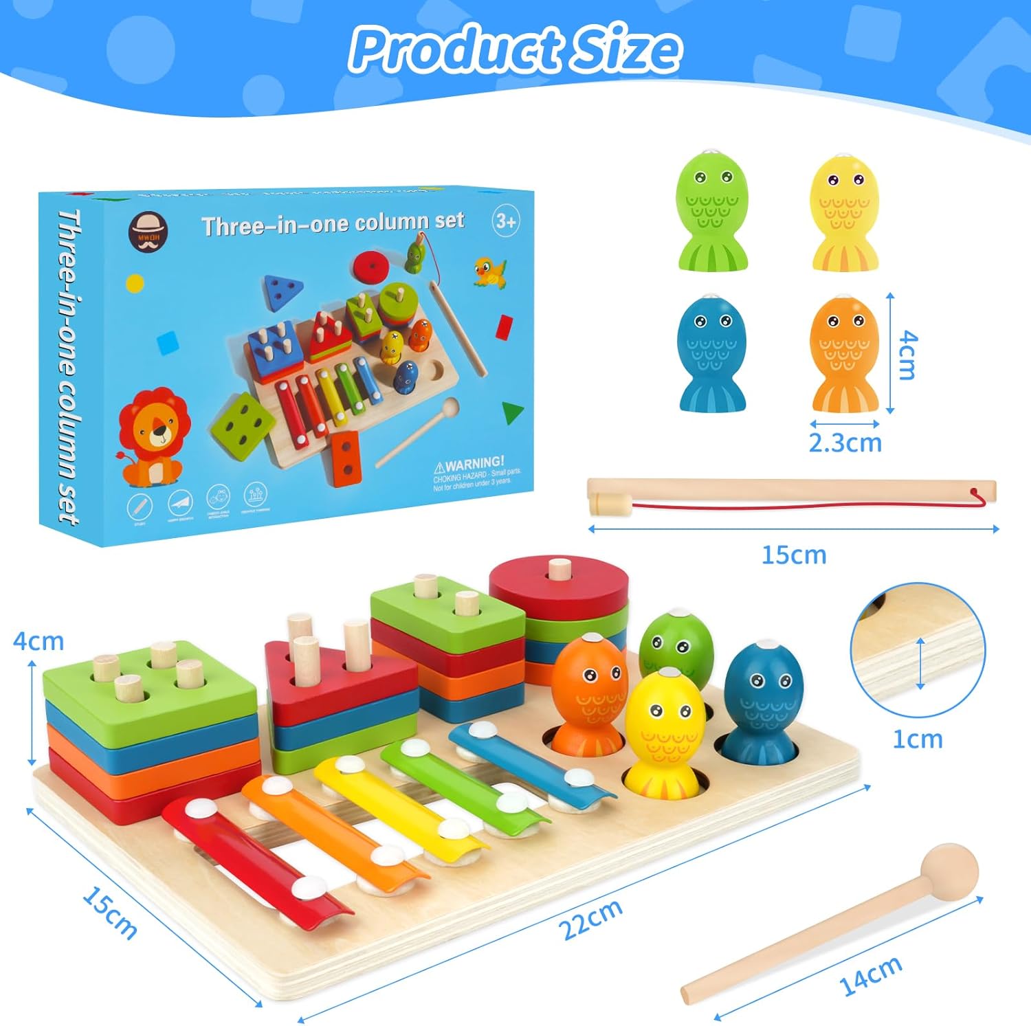 Three in one clumn set 