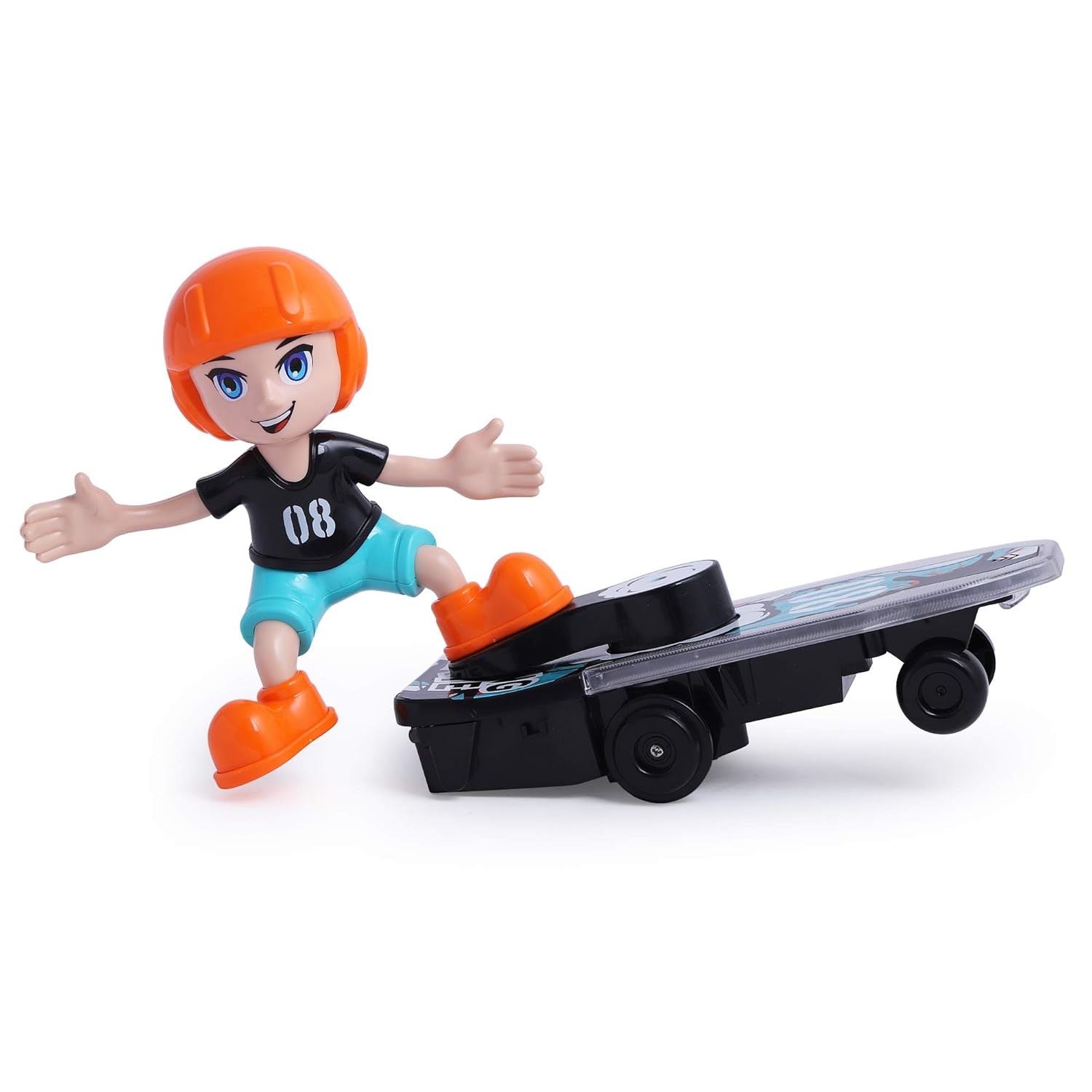 Sliding Plate -Electronic Stunt Skateboard Boy with Music & Light Effect (Multicolor)