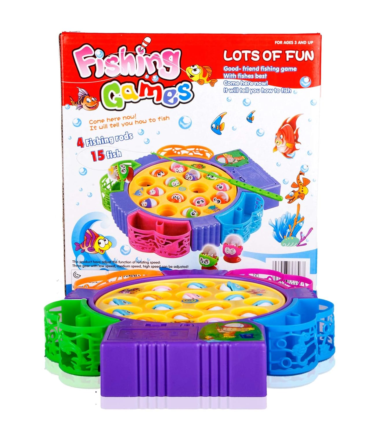 Electric Fishing Game Toy | Family Children Backyard Colorful Toy Games | 